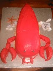 lobster engagement cake 32664